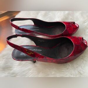 Donald J. Pliner Red Heels with Glossy Finish